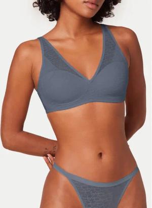 Triumph BH ohne Bügel Triumph Signature Sheer 10215909 Blau
