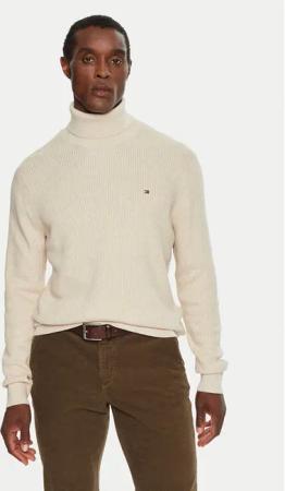 Tommy Hilfiger Rollkragenpullover MW0MW36526 Beige Regular Fit