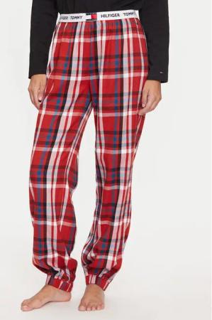 Tommy Hilfiger Pyjamahose UW0UW05634 Rot Regular Fit