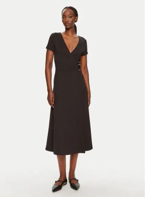 Tommy Hilfiger Kleid für den Alltag Utility WW0WW42578 Schwarz Regular Fit