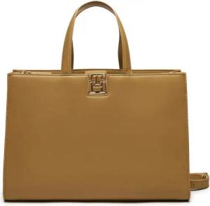 Tommy Hilfiger Handtasche Reset Satchel AW0AW16296 Braun