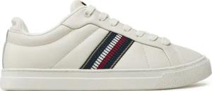Tommy Hilfiger Sneakers Icon Court Sneakers Stripes FW0FW08110 Weiß