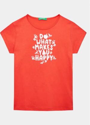United Colors Of Benetton T-Shirt 3096G1095 Rot Regular Fit