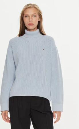 Tommy Hilfiger Rollkragenpullover WW0WW43094 Blau Regular Fit