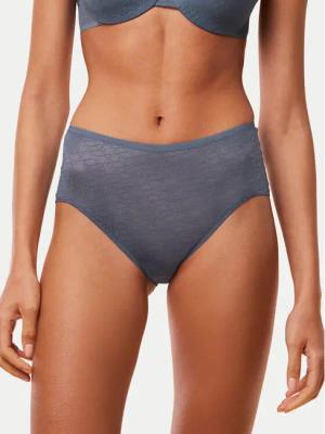 Triumph Klassischer Damenslip mit hoher Taille Triumph Signature Sheer Maxi EX 10215936 Blau