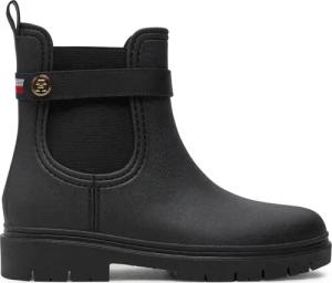 Tommy Hilfiger Gummistiefel Th Stud Rubberised Rainboot FW0FW08168 Schwarz