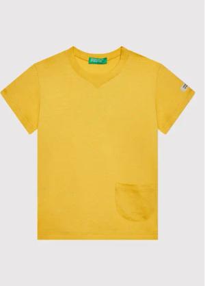 United Colors Of Benetton T-Shirt 3I1XG100M Gelb Regular Fit