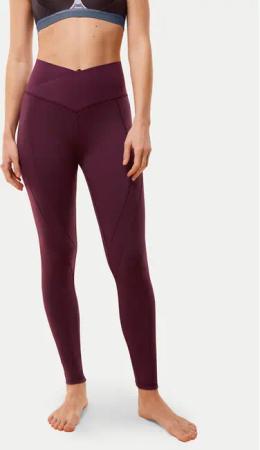 Triumph Leggings Cardio 10217851 Dunkelrot Slim Fit