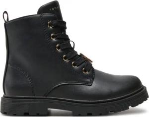 Tommy Hilfiger Schnürstiefeletten Lace-Up Bootie T1A5-33561-1351 S Schwarz