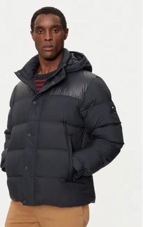 Tommy Hilfiger Daunenjacke MW0MW36569 Dunkelblau Regular Fit