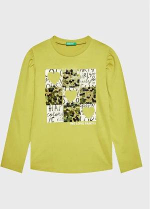 United Colors Of Benetton Bluse 3YN4C108T Grün Regular Fit