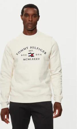 Tommy Hilfiger Sweatshirt MW0MW35526 Écru Regular Fit