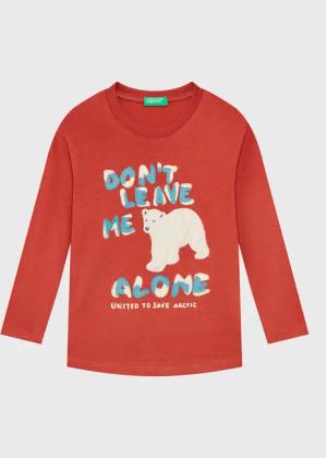 United Colors Of Benetton Bluse 3YN4G106D Rot Regular Fit