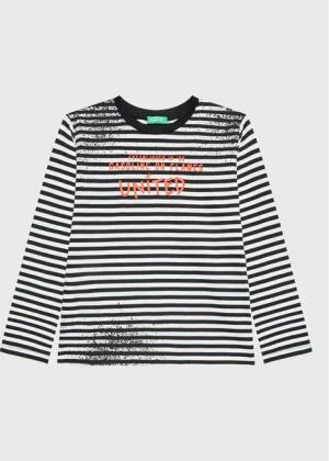 United Colors Of Benetton Bluse 3XWWC106F Schwarz Regular Fit