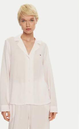 Tommy Hilfiger Pyjama-T-Shirt UW0UW05635 Rosa Loose Fit