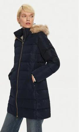 Tommy Hilfiger Daunenjacke Heritage WW0WW43234 Dunkelblau Regular Fit