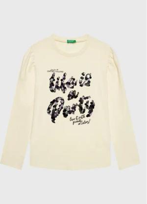 United Colors Of Benetton Bluse 3YN4C108T Weiß Regular Fit