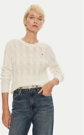Tommy Hilfiger Pullover WW0WW43586 Écru Regular Fit