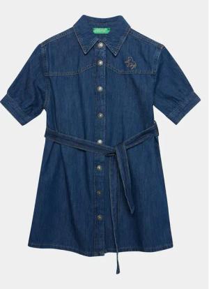 United Colors Of Benetton Jeanskleid 4AD6CV025 Blau Regular Fit