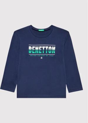 United Colors Of Benetton Bluse 3I1XG104D Dunkelblau Regular Fit