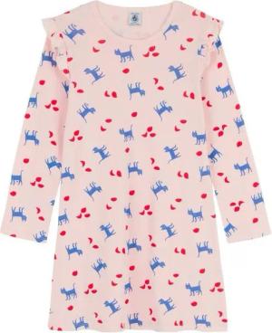 Petit Bateau Nachthemd Petit Bateau Nachthemd rosa mit Katzenprint