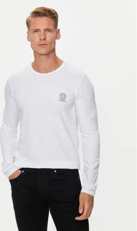 Versace Longsleeve AUU01007 1A10011 Weiß Regular Fit