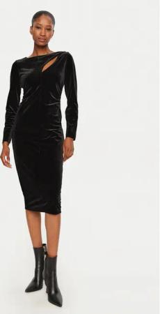 Armani Exchange Coctailkleid 6DYA76 YJ9WZ 1200 Schwarz Regular Fit