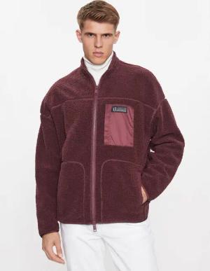 Armani Exchange Fleecejacke 6RZMJD ZJDLZ 14AU Dunkelrot Regular Fit