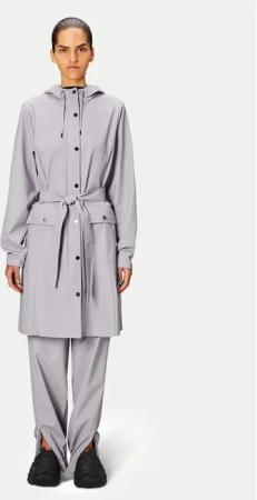 Rains Regenjacke Curve W Jacket W3 18130 Grau Regular Fit