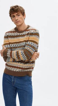 Selected Homme Pullover 16090839 Braun Regular Fit