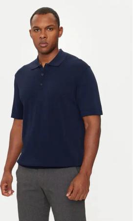 Sisley Poloshirt 112AS300H Dunkelblau Regular Fit