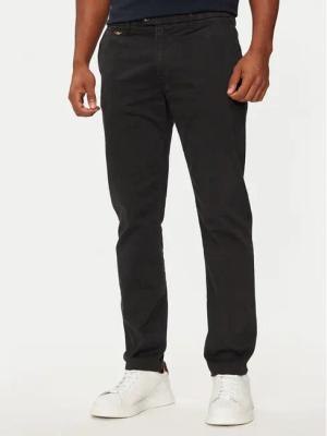 Aeronautica Militare Stoffhose 242PA1381CT3170 Schwarz Regular Fit