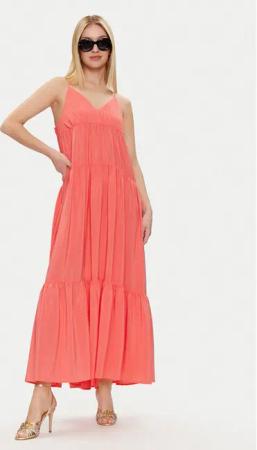 Sisley Sommerkleid 43A2LV05P Korallenfarben Loose Fit