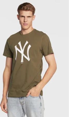 New Era T-Shirt New York Yankees Team Logo 11863694 Grün Regular Fit