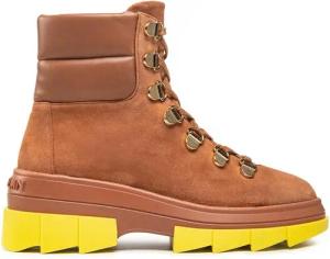 Stuart Weitzman Schnürstiefeletten Noho Hiker Bootie SC739 Braun