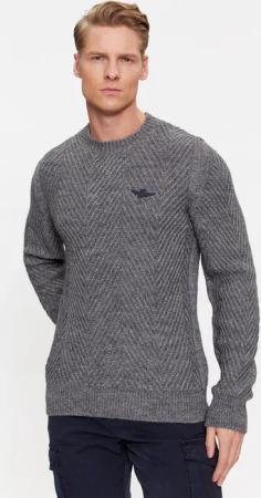 Aeronautica Militare Pullover 232MA1457L509 Grau Regular Fit