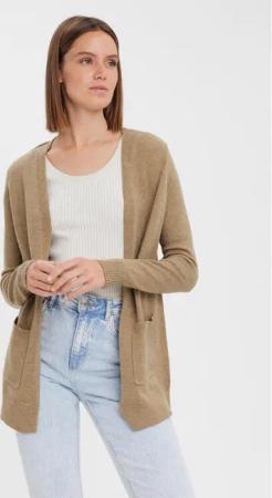 Vero Moda Strickjacke 10269434 Beige Regular Fit