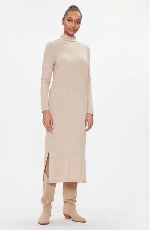 Vero Moda Strickkleid 10293849 Écru Regular Fit