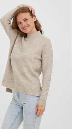 Vero Moda Pullover 10269229 Beige Regular Fit