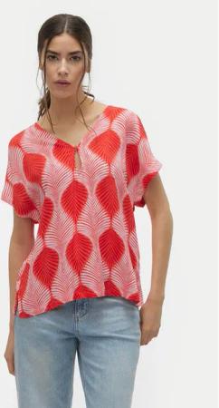 Vero Moda Bluse Tula 10308984 Rot Regular Fit