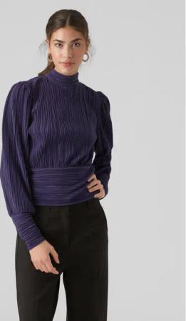 Vero Moda Bluse 10295544 Violett Regular Fit