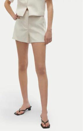 Vero Moda Stoffshorts Florence 10306692 Écru Regular Fit