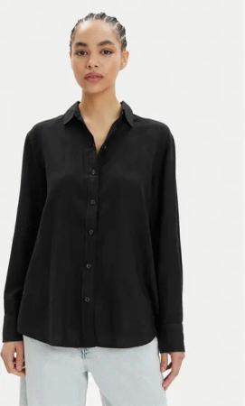 Vero Moda Hemd Linn 10305085 Schwarz Relaxed Fit
