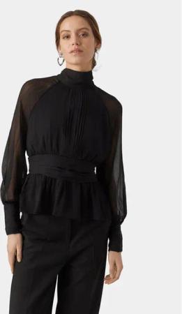 Vero Moda Bluse AWARE 10295842 Schwarz Regular Fit