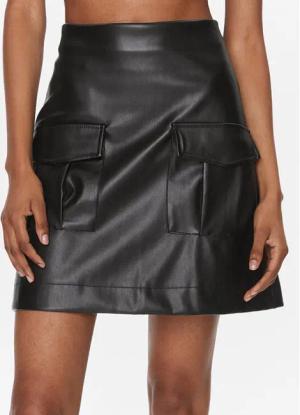 Vero Moda Lederrock Sof 10299436 Schwarz Regular Fit