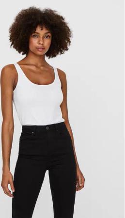 Vero Moda Top Maxi 10185110 Weiß Regular Fit