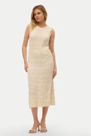 Vero Moda Sommerkleid Bali 10302925 Écru Regular Fit