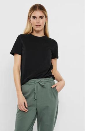 Vero Moda T-Shirt Paula 10243889 Schwarz Regular Fit