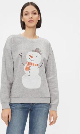 Vila Sweatshirt 14090224 Grau Relaxed Fit