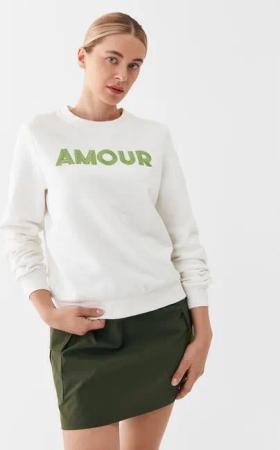 ONLY Sweatshirt 15304436 Weiß Regular Fit